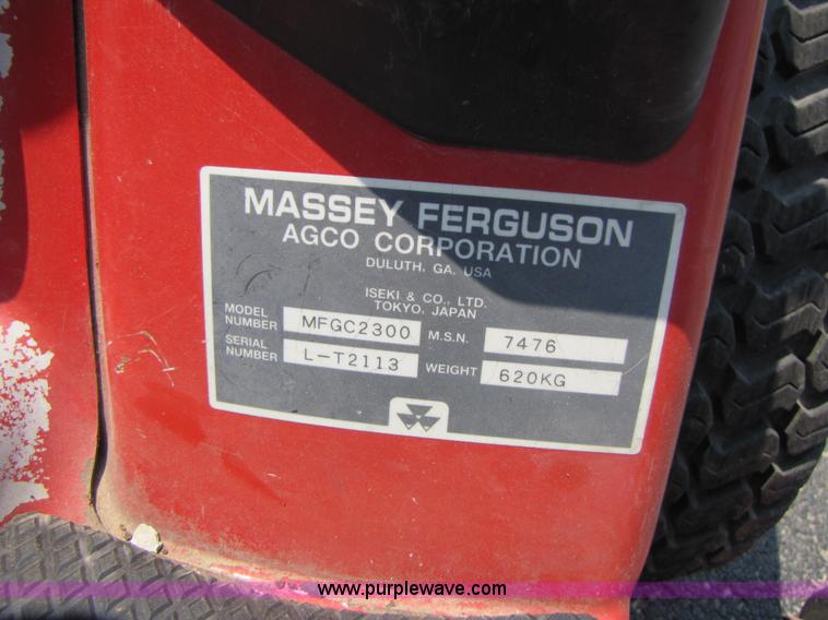image for item 3452 Massey-Ferguson GC2300 MFWD tractor