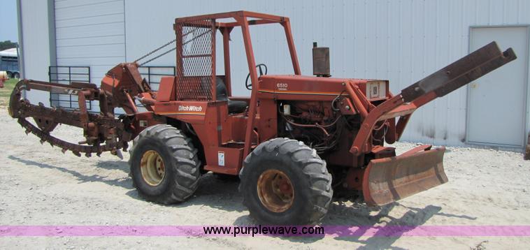 image for item 3458 Ditch Witch 6510 trencher with cable plow