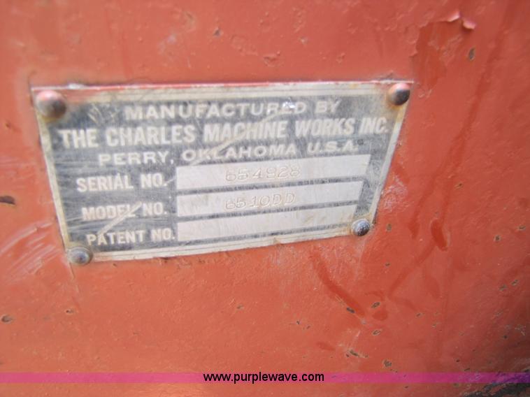 image for item 3458 Ditch Witch 6510 trencher with cable plow