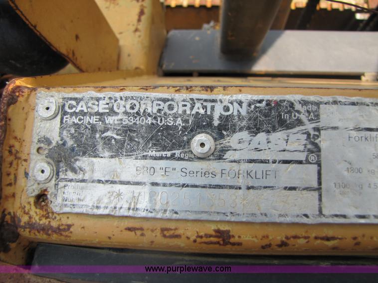 image for item 3459 1997 Case 586E rough terrain forklift