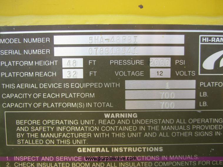 image for item 3761 1985 Ford F700 bucket truck