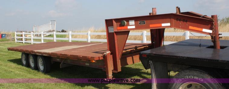 image for item 4976 1998 Neal goose neck dump trailer