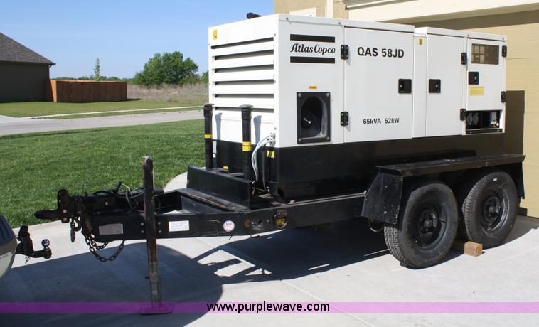 image for item 5036 2004 Atlas Copco QAS-58JD portable generator