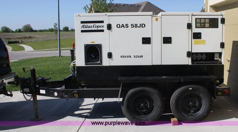 image for item 5036 2004 Atlas Copco QAS-58JD portable generator