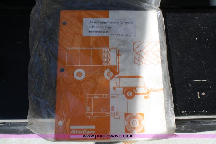 image for item 5036 2004 Atlas Copco QAS-58JD portable generator