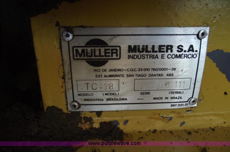 image for item 5515 Muller TC-18 articulating sheeps foot roller