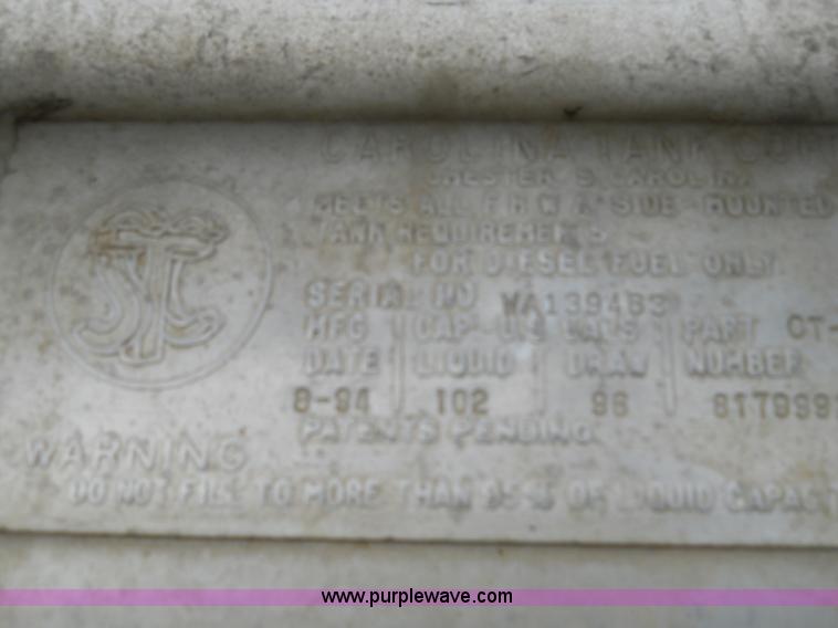 image for item 7872 1995 White GMC Aero WIA semi truck with triple axle trailer