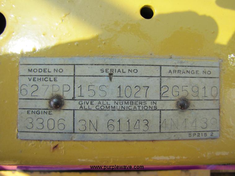 image for item 8263 Caterpillar 627B scraper