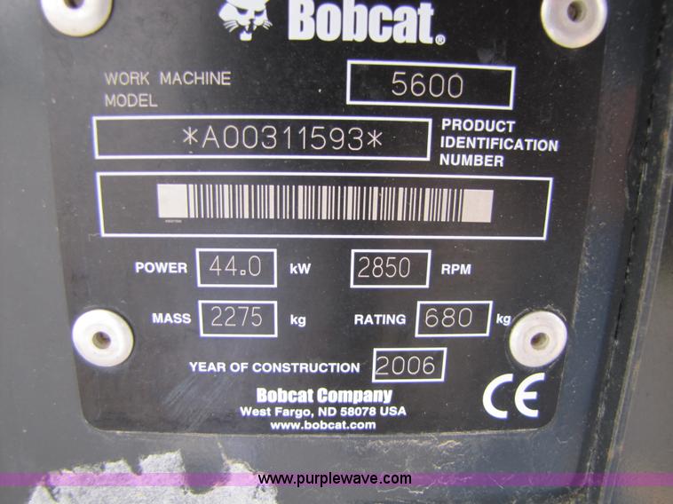 image for item 8749 2006 Bobcat Toolcat 5600 utility vehicle