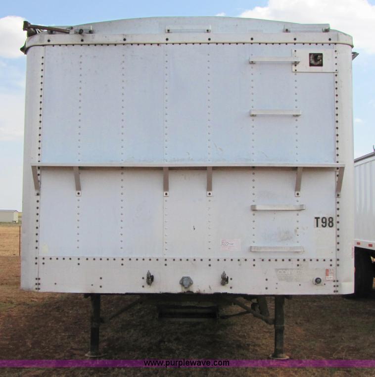 image for item 3475 1986 Wilson 42' aluminum convertible grain trailer