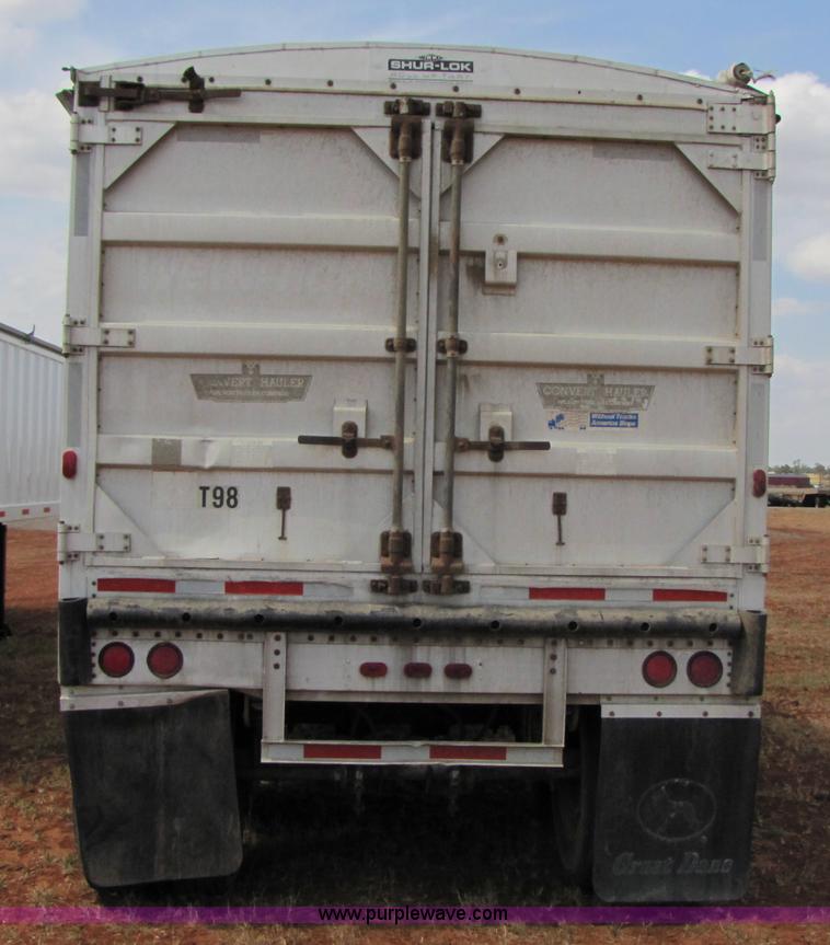 image for item 3475 1986 Wilson 42' aluminum convertible grain trailer