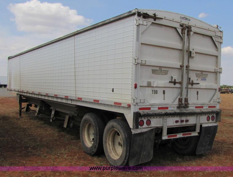 image for item 3475 1986 Wilson 42' aluminum convertible grain trailer