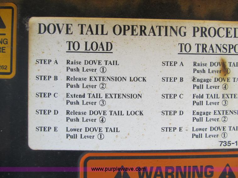 image for item 4148 2005 Trail King TK70HT Hydratail trailer