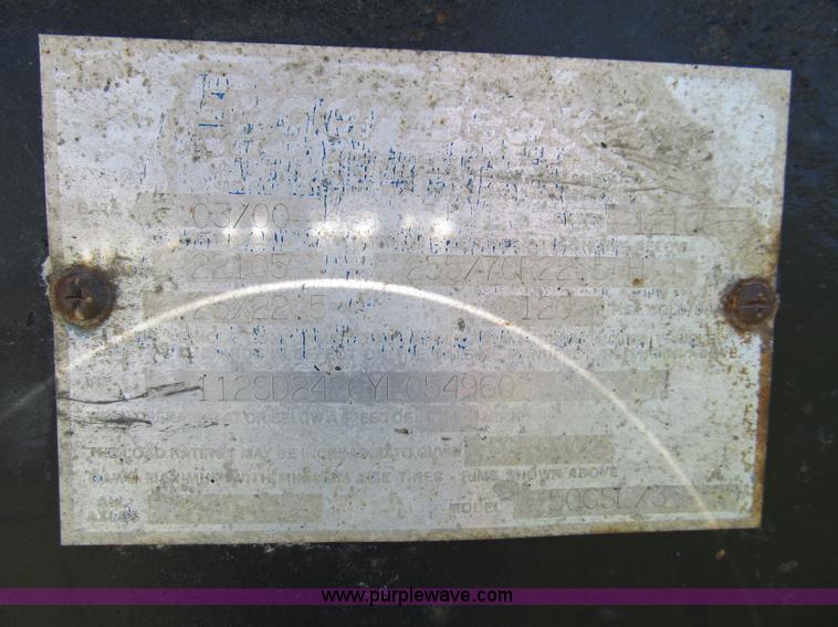 image for item 8996 2000 Eager Beaver lowboy trailer