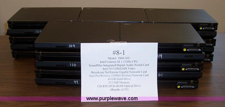 image for item 4473 (77) IBM Thinkpad 1860-26U laptop computers