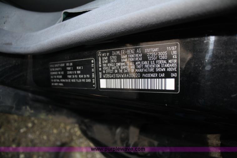 image for item 4650 1998 Mercedes Benz S500