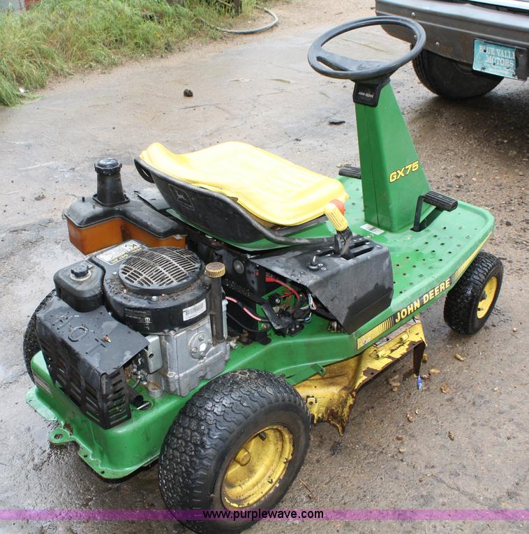 image for item 4666 John Deere GX75 riding lawn mower