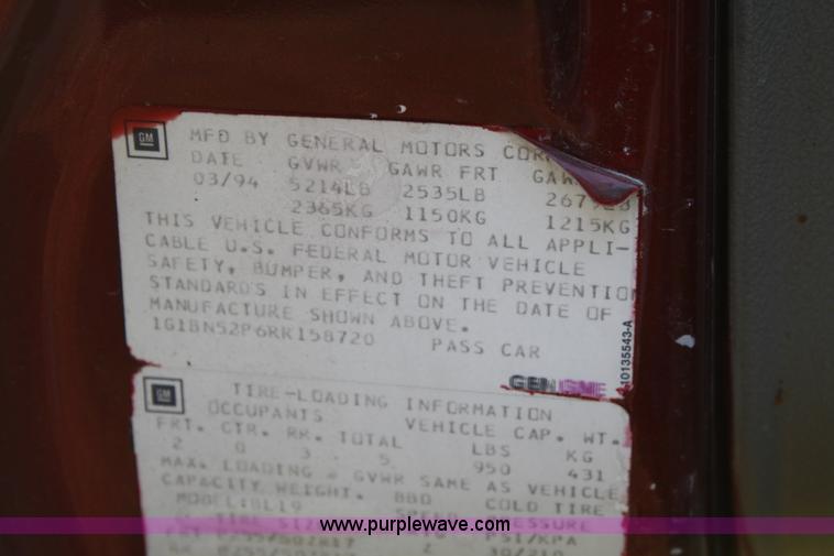 image for item 5123 1994 Chevrolet Impala