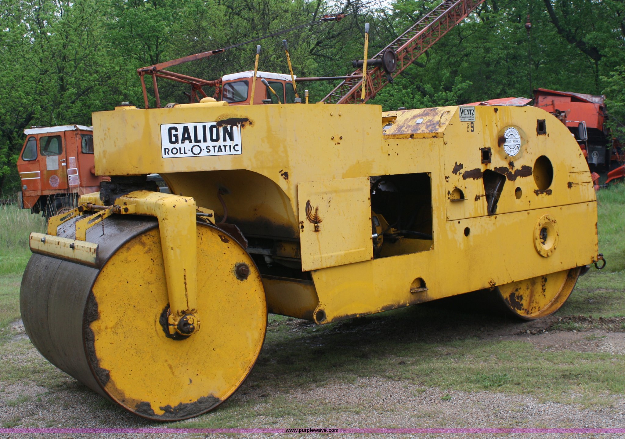 Galion RollOStatic steel drum roller in Washington, KS Item 4664
