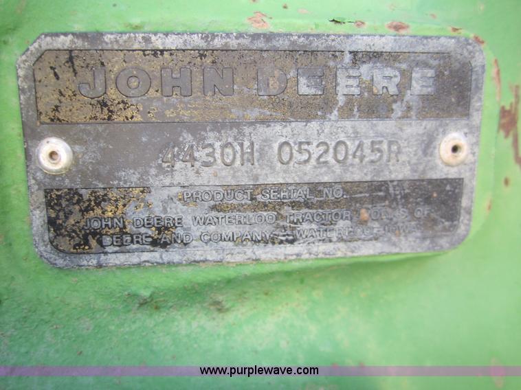 image for item 3117 John Deere 4430 tractor