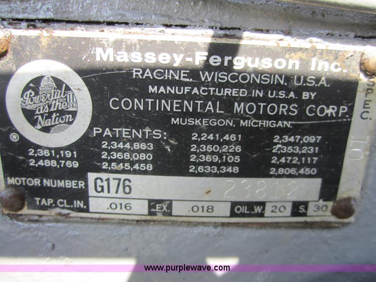 image for item 3786 Massey-Ferguson 65 tractor
