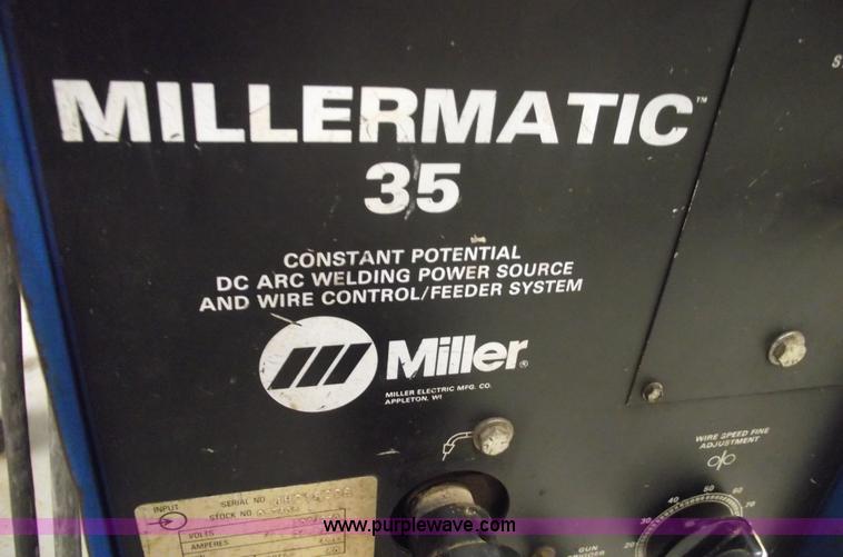 image for item 5521 Miller Millermatic 35 mig welder