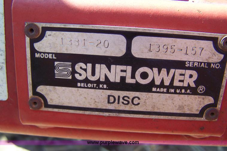image for item 7290 Sunflower 20' disk