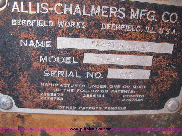 image for item 8090 Allis Chalmers TL-14 wheel loader