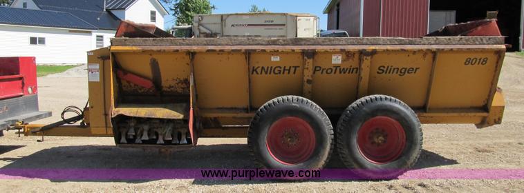 image for item 8994 Knight Pro 8018 twin slinger manure spreader
