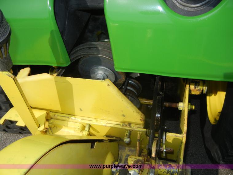 image for item 2365 John Deere 317 lawn mower with rear tiller