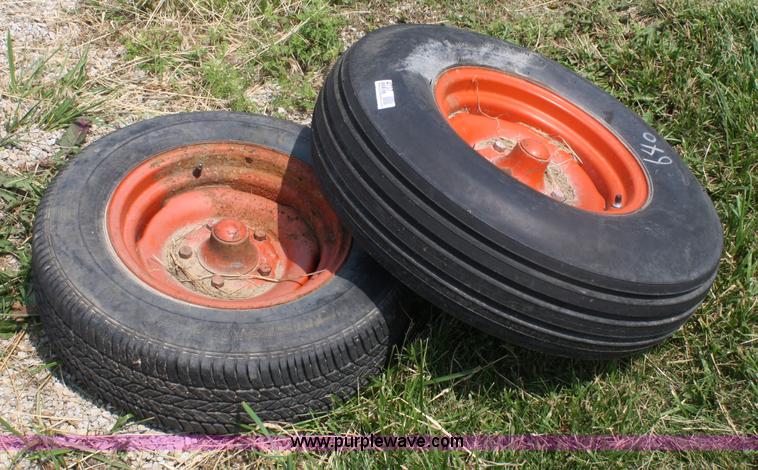 image for item 4737 (2) tires and wheels with hubs