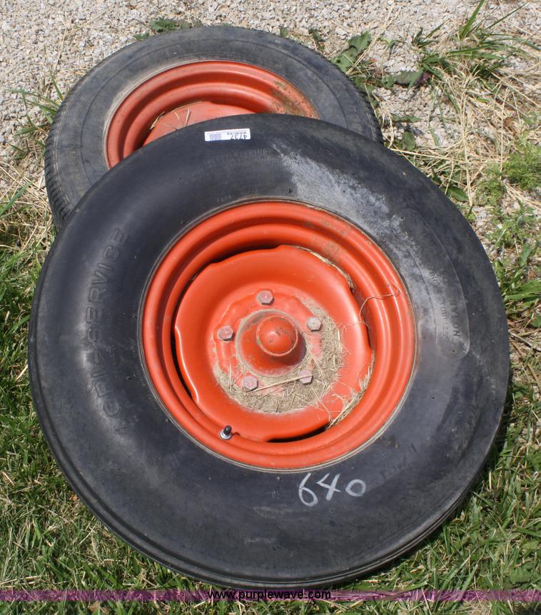 image for item 4737 (2) tires and wheels with hubs