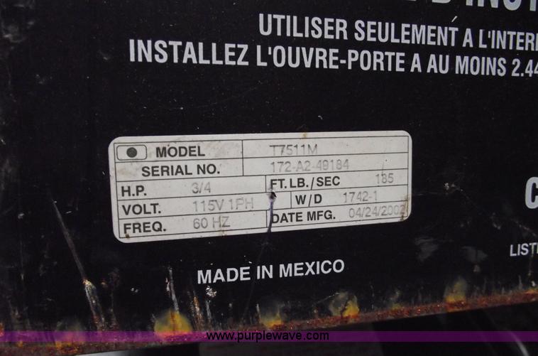 image for item 5572 (4) Lift Master commercial garage door openers