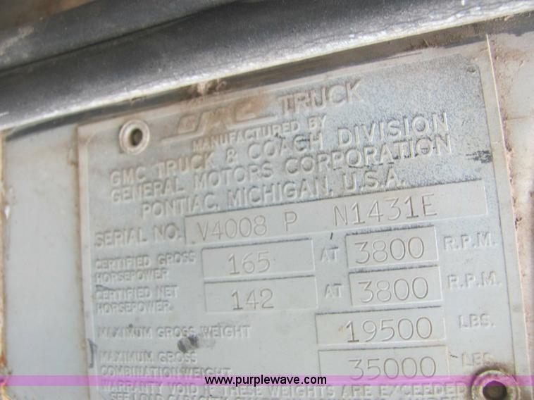 image for item 6976 1960 GMC 4000 grain truck