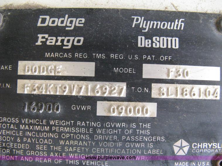 image for item 8095 1980 Dodge F30 Sportsman GBX motor home