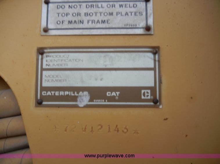 image for item 1000 1989 Caterpillar 140G-VHP motor grader