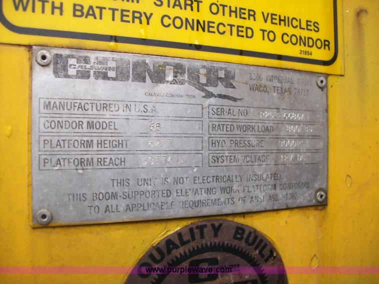 image for item 1751 Condor 68 boom lift