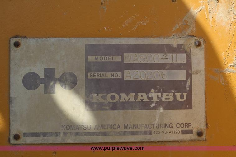 image for item 5084 1988 Komatsu WA500 wheel loader