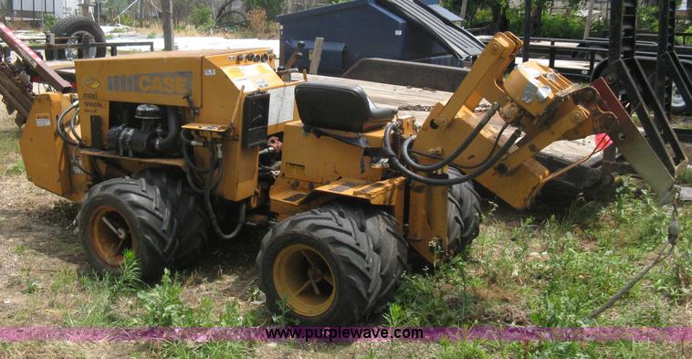 image for item 8001 1992 Case Maxi-Sneaker series B articulated trencher and vibratory plow tractor