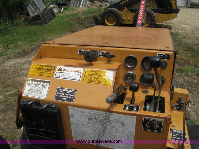 image for item 8001 1992 Case Maxi-Sneaker series B articulated trencher and vibratory plow tractor