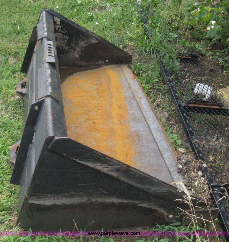 image for item 8003 72" skid loader smooth bucket