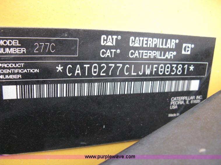 image for item 8085 2007 Caterpillar 277C track loader