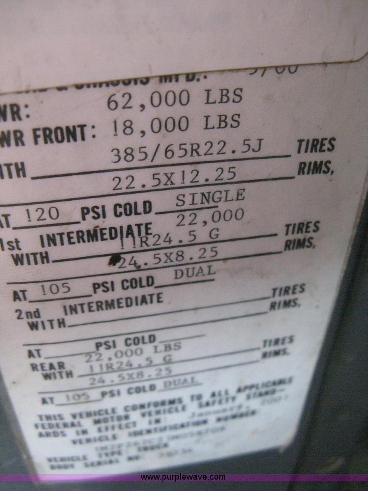 image for item 8116 2001 Mack RD688S triple axle dump truck