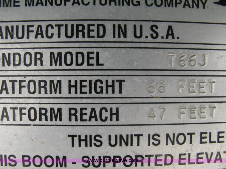 image for item 8124 1999 Condor T66J boom lift