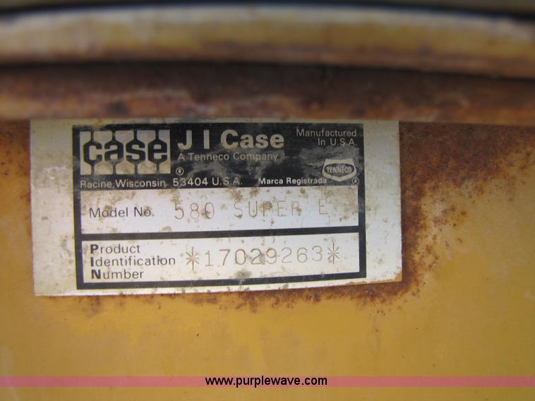 image for item 8270 Case 580E backhoe