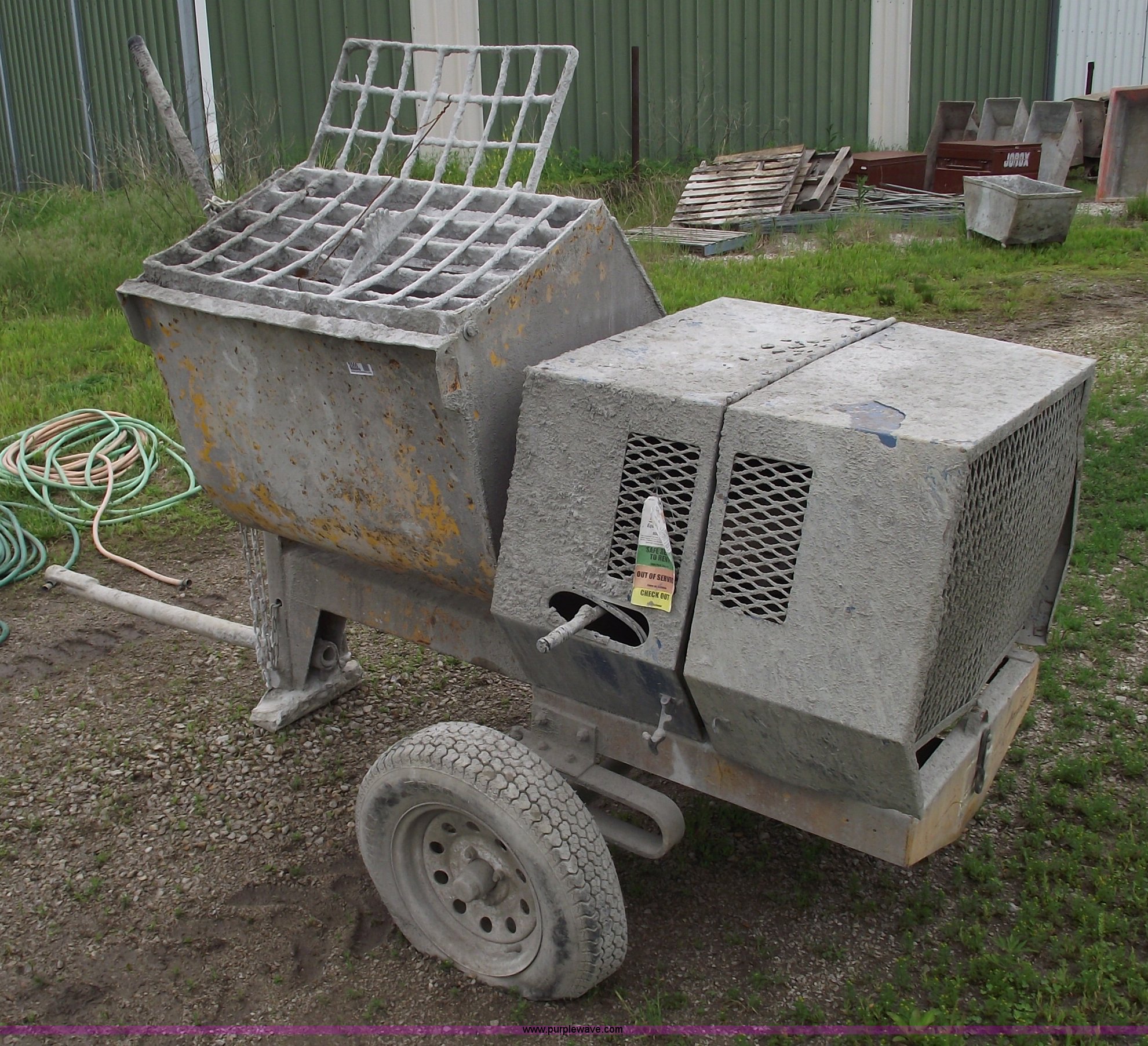 Stone mortar mixer in Grain Valley, MO | Item 5566 sold | Purple Wave