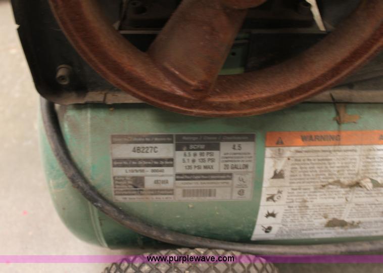 image for item 6160 Speedaire 20 gallon air compressor