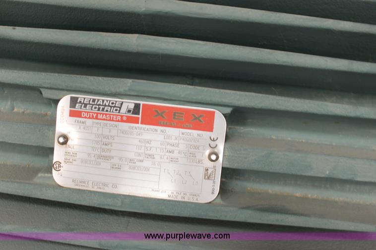 image for item 6167 Reliance Electric Duty Master 100 HP electric motor