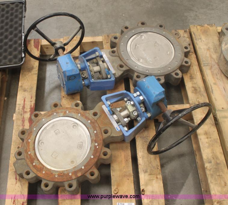 image for item 6204 (2) Jamesbury 10" wafer sphere valves