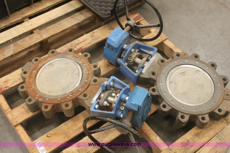 image for item 6204 (2) Jamesbury 10" wafer sphere valves